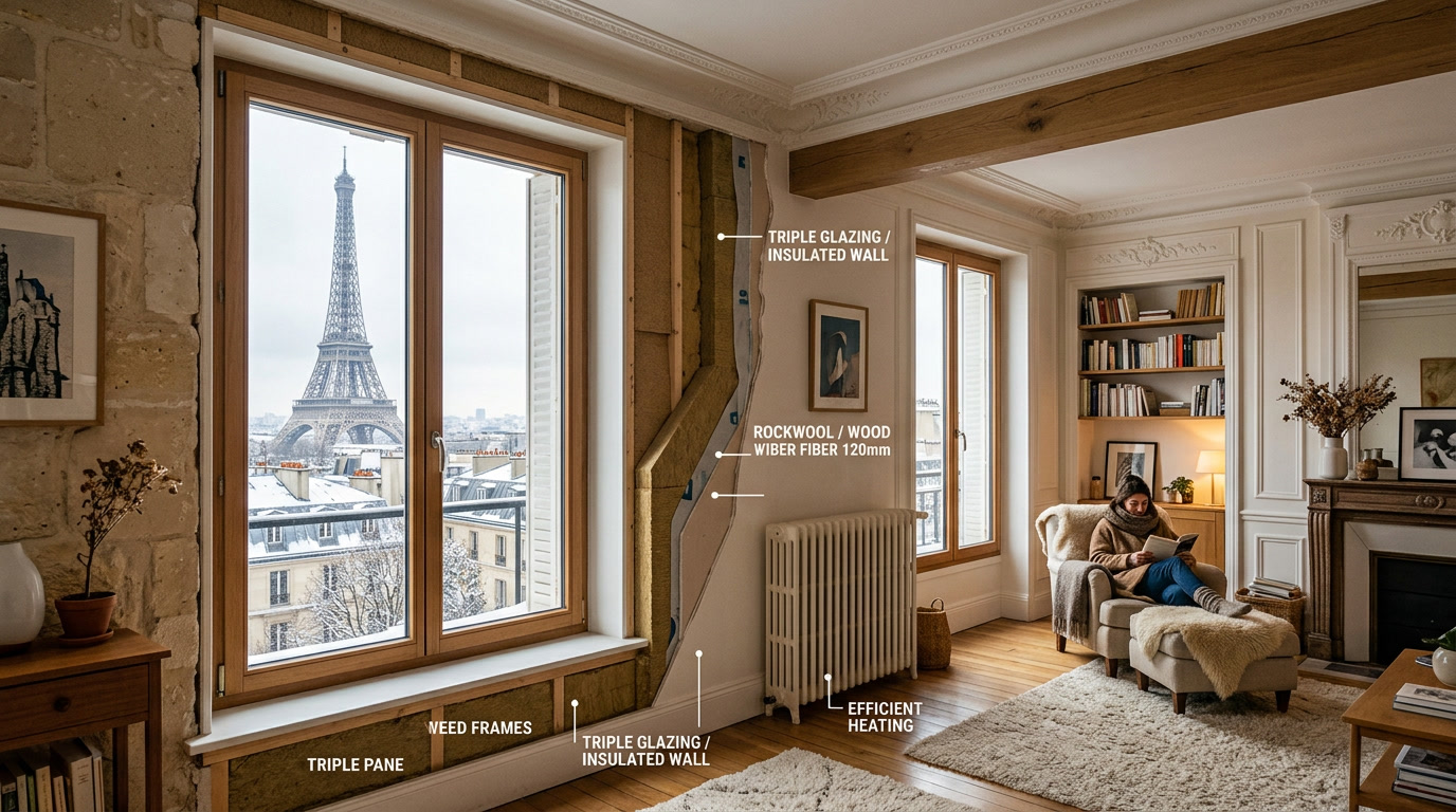 Apartment designed for cold weather
